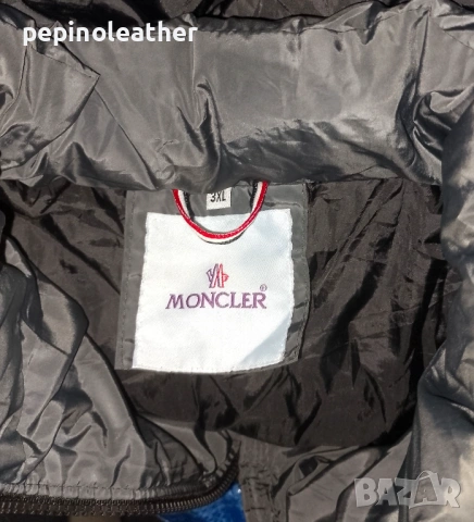MONCLER дамско черно зимно яке грейка пухенка размер XL, снимка 2 - Якета - 53311319