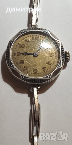 Продавам механичен ,сребърен стар дамски  швейцарски часовник, снимка 6 - Дамски - 42192172