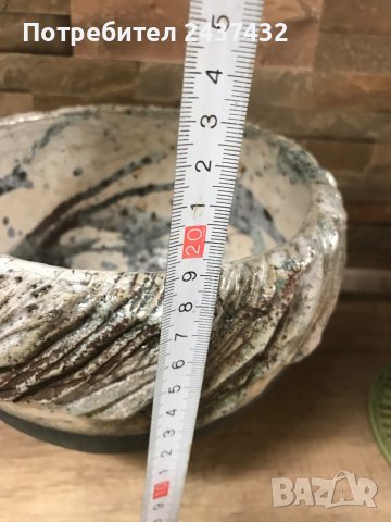 Ръчно изработена керамична купа, снимка 5 - Декорация за дома - 44166108