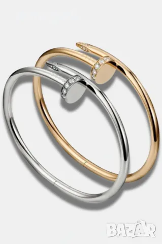 Луксозна дамска гривна Пирон с красиви и нежни камъни, снимка 8 - Гривни - 49257364