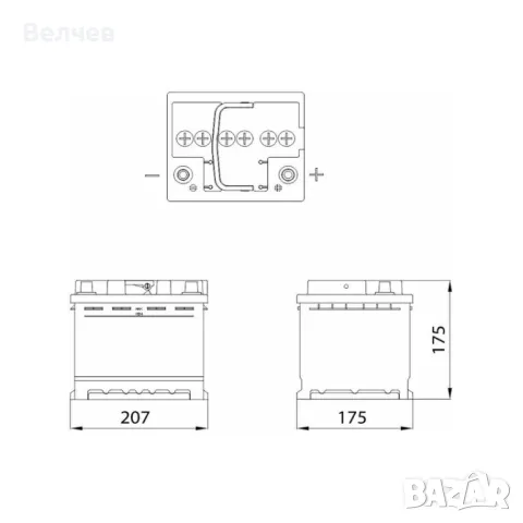 АКУМУЛАТОР SOLID PLUS 44 AH -нов,гаранционен, снимка 3 - Аксесоари и консумативи - 48499477