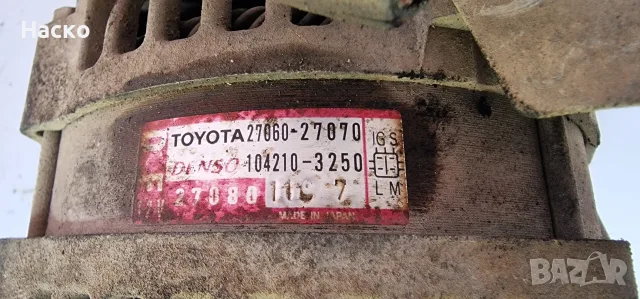 Генератор Алтернатор Toyota Avensis Corolla Verso Rav4 2.0 D4D Тойота Авенсис Корола Версо Рав4, снимка 2 - Части - 55772071