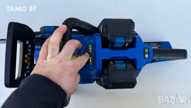 Scheppach BC-CS355Duo-X - Безчеткова резачка за дърва 2x20V 4.0Ah като нова!, снимка 6 - Моторни триони/резачки - 53308137