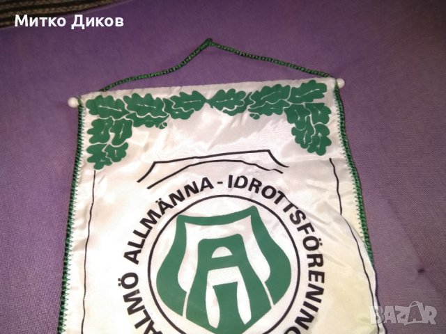 Флагче Малмьо Швеция 25х17см, снимка 3 - Футбол - 41497933