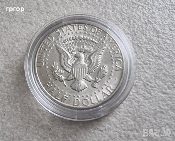 Оригинална монета. САЩ. Сребро. Половин Американски долар .1966 год. С образът на Кенеди.