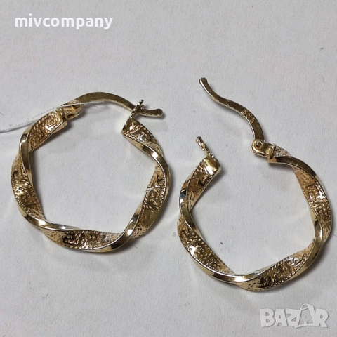 Златни обеци 2.04гр., снимка 4 - Обеци - 52692039