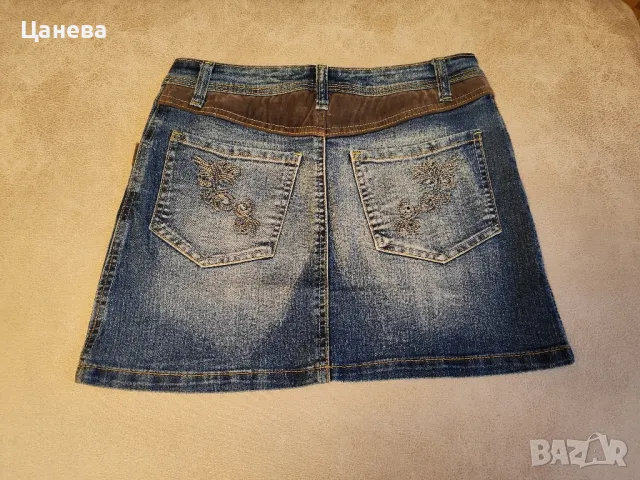 Дънкова пола, снимка 2 - Поли - 47479099