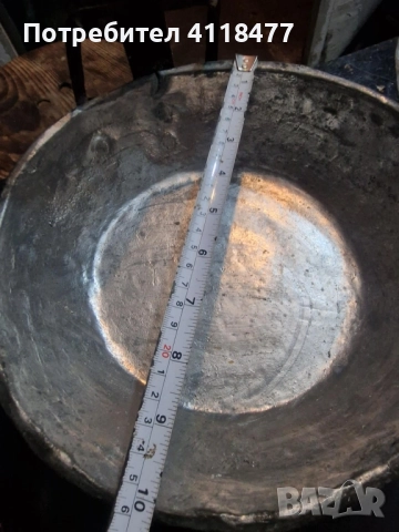 Стари медни тигани, снимка 4 - Антикварни и старинни предмети - 52428416