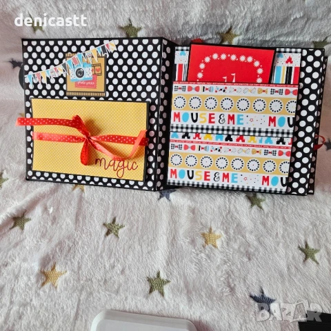 Ръчно изработен албум Мики Маус , снимка 11 - Декорация за дома - 51300641