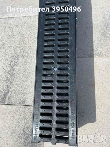 Линеен отводнител 100х100х1m с решетка PAGF, B125 - #Земелрок, снимка 6 - Строителни материали - 53052597