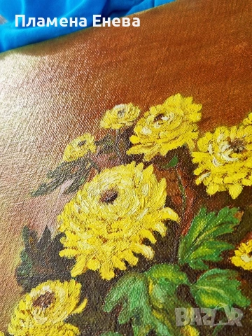 Два авторски натюрморта с маслени бои върху платно , снимка 4 - Картини - 53627463