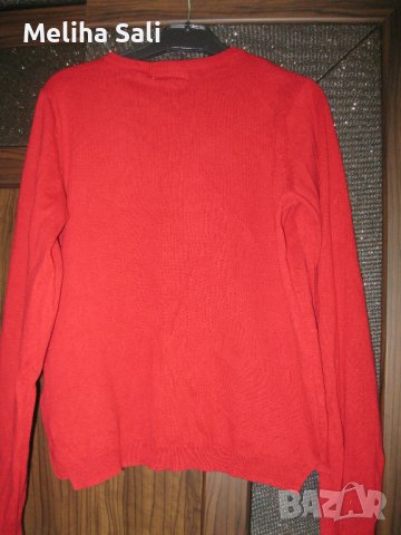 Красив червен пуловер за момиче на възраст 8-10 години, снимка 4 - Детски пуловери и жилетки - 41416766