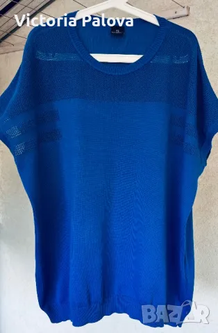 Блуза голям размер MADELEINE Германия 100% памук, снимка 2 - Блузи с дълъг ръкав и пуловери - 47744405