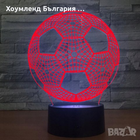 3D лампа футболна топка, снимка 5 - Футбол - 42084936