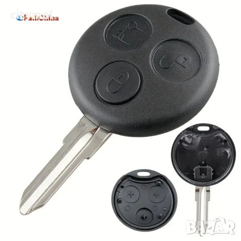 Кутийка за ключ с 3 бутона за Smart ForTwo / ForFour с острие, снимка 2 - Аксесоари и консумативи - 50548494