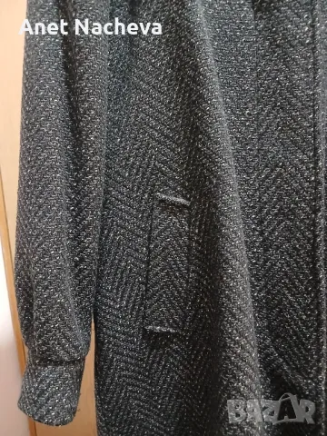 Палто дамско дълго ,елегантно, вълнен плат, снимка 3 - Палта, манта - 48409804