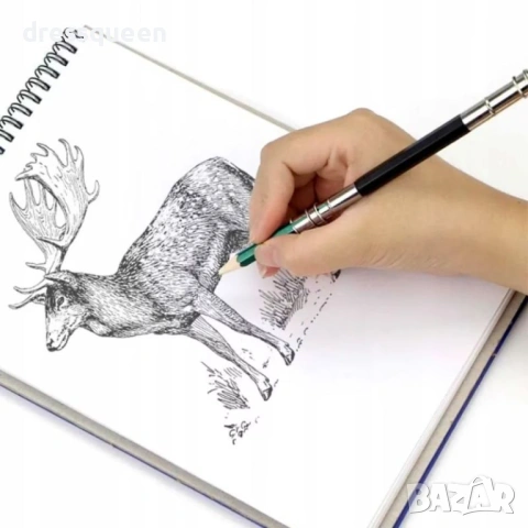 4816 Творчески Сет за Художници: 3 Вида Моливи и Луксозен Скицник за Рисуване, снимка 9 - Ученически пособия, канцеларски материали - 53727438