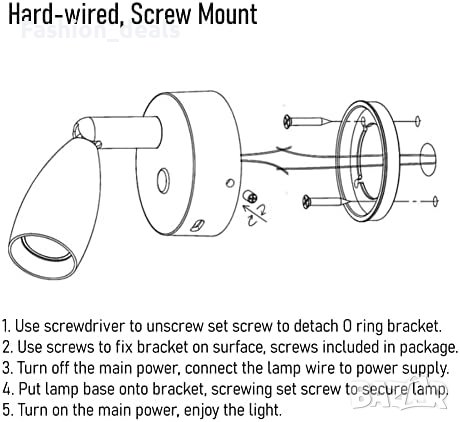 Нова LED светлина за четене Campervan с Type-C порт/12V, снимка 7 - Други - 41504644