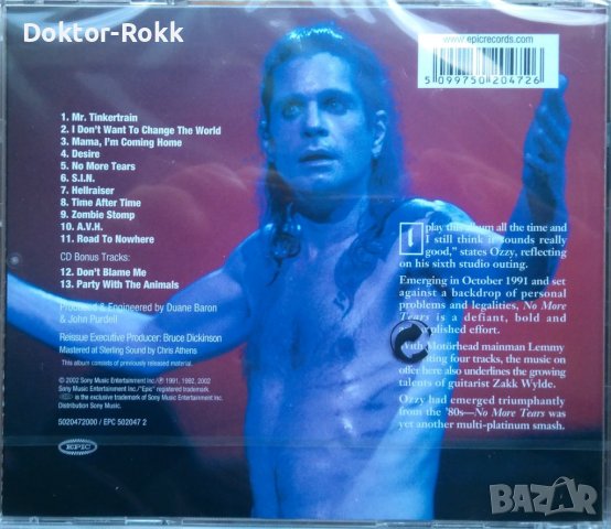 Ozzy Osbourne – No More Tears (2002, CD), снимка 2 - CD дискове - 41555233
