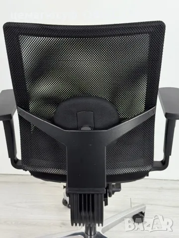 Dauphin Just AJ4747 е ергономичен офис стол с мрежеста облегалка със средна височина внос от германи, снимка 7 - Столове - 49775174