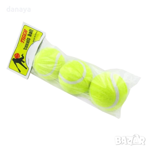 2068 Комплект топки за тенис на корт, 3 броя, снимка 5 - Тенис - 51741204