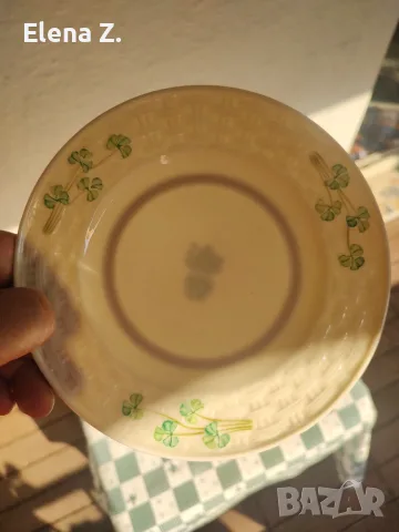 Троен сет за чай Belleek Ирландия - най-финия порцелан, снимка 7 - Чаши - 56137947