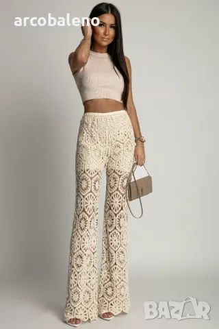 Модни дамски елегантни панталони BALI, 3цвята , снимка 4 - Панталони - 49448055