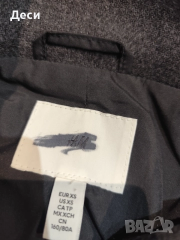 сиво палто на H&M, снимка 10 - Палта, манта - 56167807