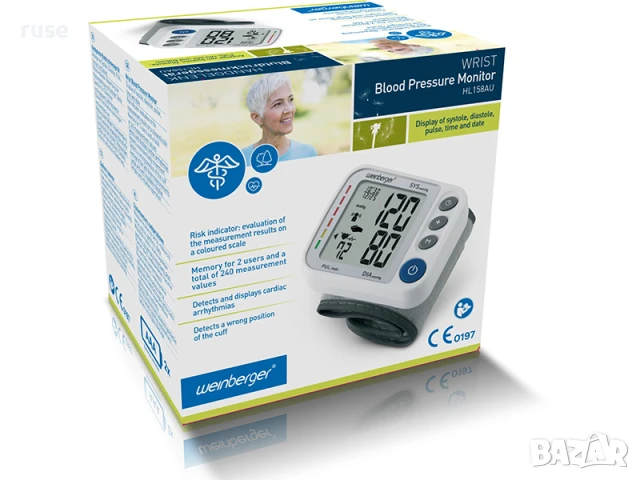 НОВИ! Апарат за кръвното налягане за китка Weinberger 