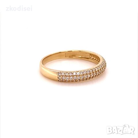 Златен дамски пръстен 1,99гр. размер:58 14кр. проба:585 модел:16844-5, снимка 3 - Пръстени - 41178100