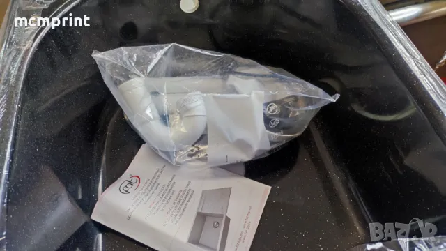 Кухненска мивка ФАТ - 51 х 51см - цвят 422 GALAXY BLACK, снимка 5 - Кухни - 47991792