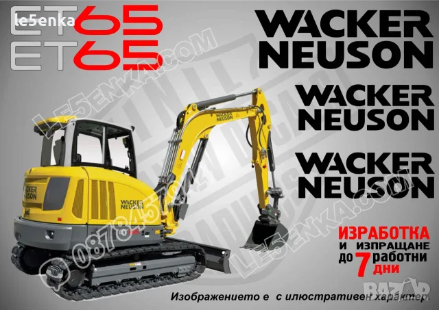 WACKER NEUSON строителна техника и механизация стикери, снимка 7 - Резервни части за машини - 24776934