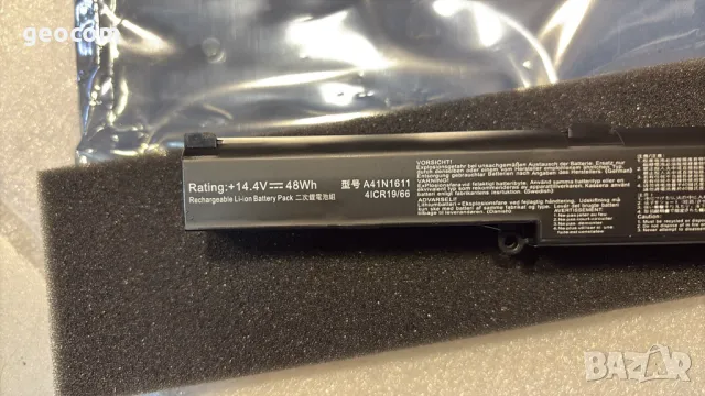 Asus F/G/Rog нова батерия 14.4V/48W (A41N1611), снимка 2 - Батерии за лаптопи - 50062666