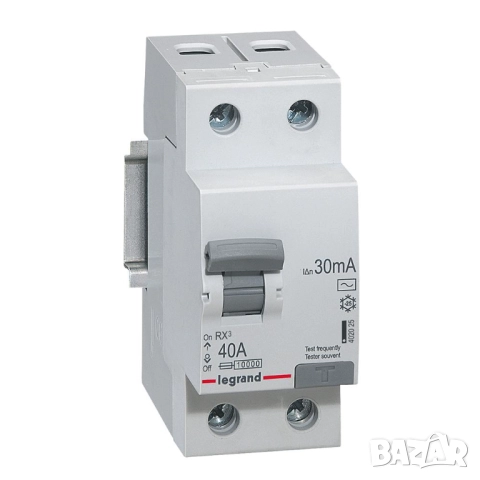 Дефектнотокова защита (ДТЗ) 2P, 40A, 30mA, LEGRAND