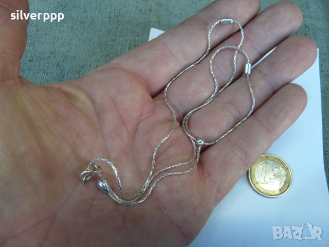  Сребърен синджир - 12 , снимка 2 - Колиета, медальони, синджири - 53075941