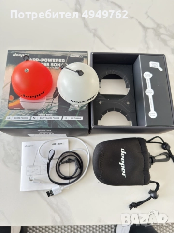 Deeper CHIRP+ 2 Limited Edition Arctic Grey – Много запазен – Пълен комплект, снимка 2 - Екипировка - 56096402
