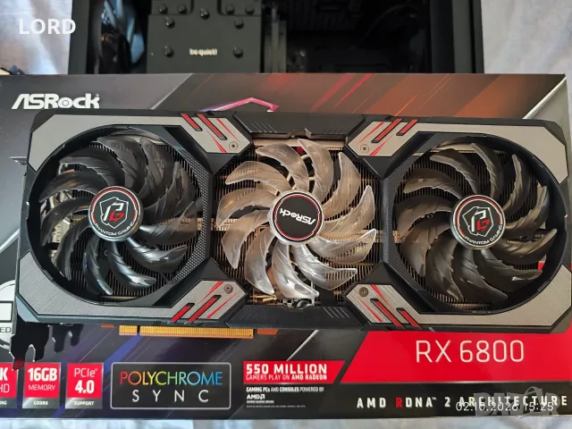 Видеокарта ASRock Radeon RX 6800 16GB Phantom Gaming D OC
