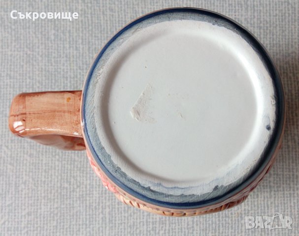 Сувенир релефна халба с дръжка от Кипър сувенирна чаша, снимка 4 - Чаши - 35710196