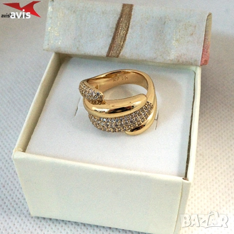Пръстен с 14К златно покритие 224843