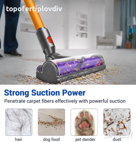 Четка за прахосмукачка Dyson Vacuum Cleaners: V7, V8, V10, V11, V15, снимка 3 - Прахосмукачки - 53654110