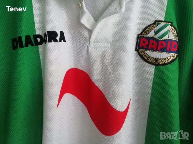 Rapid Wien Vienna 1996 1997 Diadora тениска фланелка Рапид Виена Шампионска Лига Champions League, снимка 3 - Тениски - 41706081