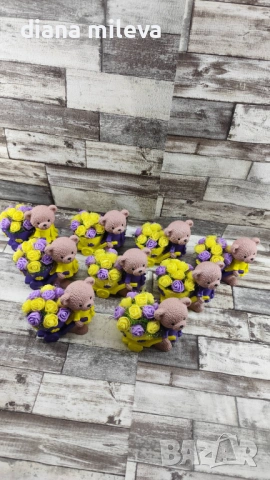Сладки малки мечета в жълто и лилаво!, снимка 4 - Декорация за дома - 53201471