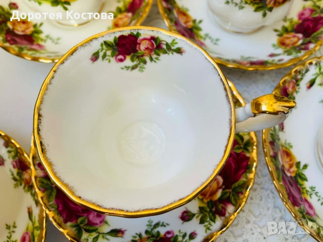 ROYAL ALBERT красив двоен сет от костен порцелан от Англия, снимка 12 - Антикварни и старинни предмети - 52957760
