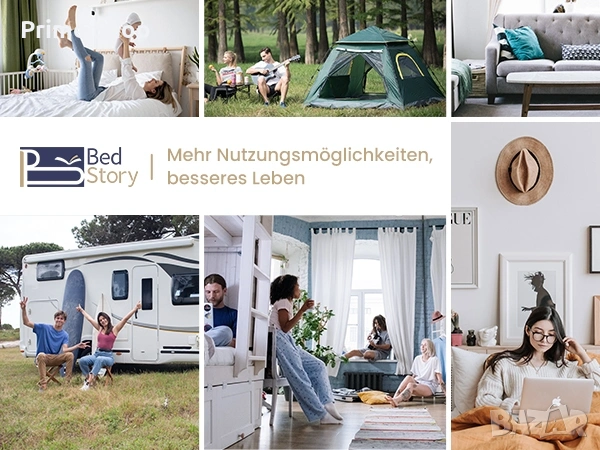 140x200x7см - Топ матрак BedStory, охлаждаща мемори пяна, перящ се калъф , снимка 13 - Матраци - 53748950