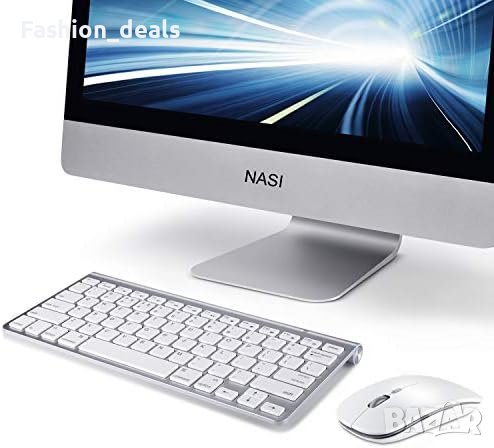Нова Безжична клавиатура и мишка USB донгъл Съвместими с iMac MacBook, снимка 6 - Аксесоари за Apple - 41896061