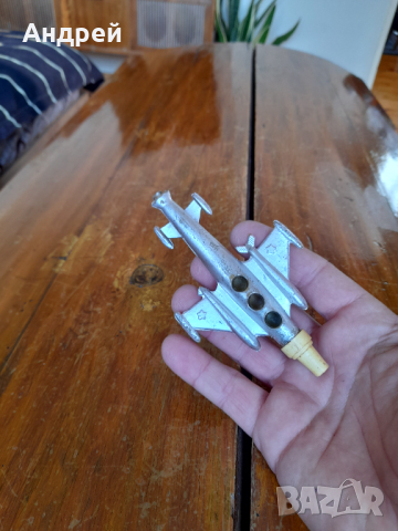 Стара детска играчка,самолет МИГ-23, снимка 5 - Колекции - 36298673
