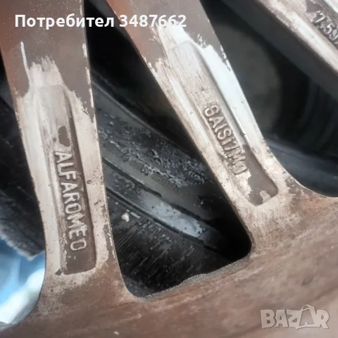 17цола оригинални за Алфа Ромео 7.5J ×17 ет41, снимка 5 - Гуми и джанти - 48581825
