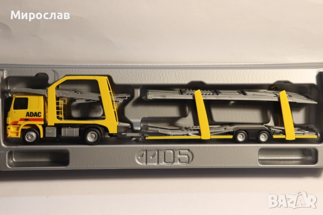 HERPA 1:87 H0 MERCEDES ADAC АВТОВОЗ КАМИОН МОДЕЛ, снимка 3 - Колекции - 52966594