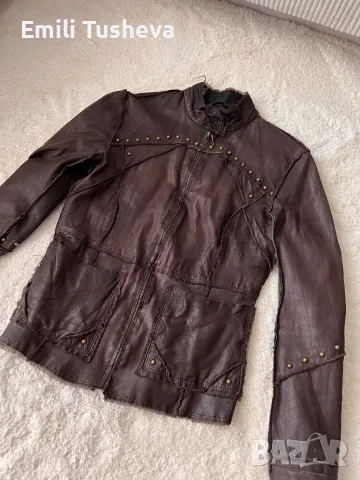 Кожено яке от естествена кожа, снимка 5 - Якета - 50275214
