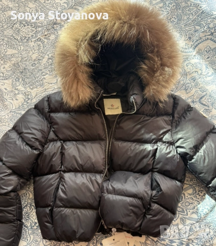 Дамско яке Монклер с яка от лисица, снимка 2 - Якета - 52431455